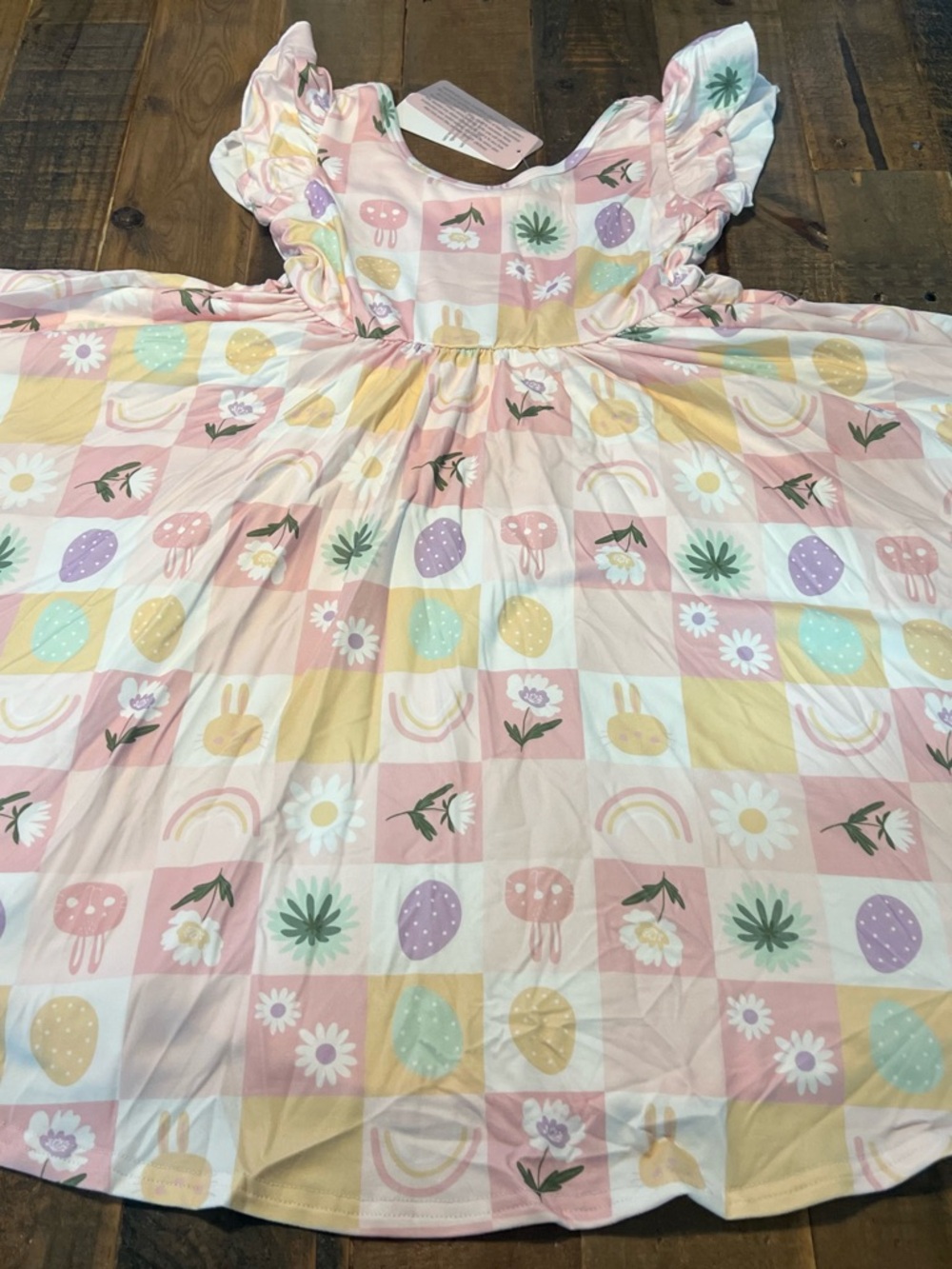 Dot Dot Smile size 7 girls spring Empire twirl dress